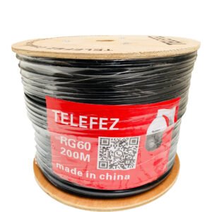 كابل كاميرا 200 متر داتا + باور ار جي 60 96 شعره CAMERA CABLE RG60 200 METER DATA + POWER 96 BRAIDING