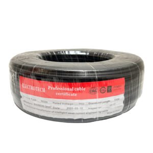 كابل كاميرا 100متر داتا + باور ار جي 58 CAMERA CABLE RG58 100 METER DATA + POWER ET