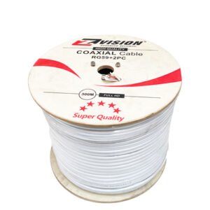 كابل كاميرا 300متر داتا + باور ار جي 59 CAMERA CABLE RG59 300 METER DATA + POWER Z-VISION