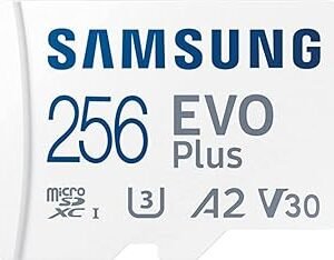 كارت ميموري SAMSUNG EVO PLUS مساحة 256 جيجابايت بسرعة 130ميجابايت/ثانية