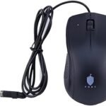 ماوس ضوئي بسلك Fc-301 من فورت - اسود، USB