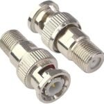 موصل بي ان سي الى اف كونكتور BNC FEMALE TO F CONNECTOR