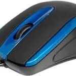 ماوس كومبيوتر من هافيت MS753 توصيل سلك بمنفذ USB ,1000 نقطة لكل بوصة مع استخدامات يدوية متعددة لون اسود+ازرق