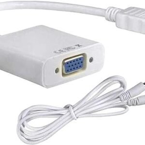 CONVERT HDMI TO VGA + AUX محول من جهاز اتش دي الى شاشه فيجا