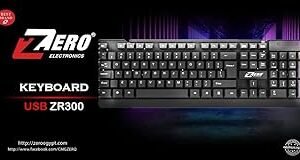 كيبوردUSB من زيرو، لون أسود، موديل ZR-300
