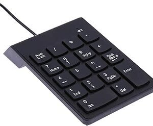 كيبورد جيجا ماكس بمنفذ USB، لأجهزة الكمبيوتر واللاب توب، لون أسود