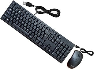 كيبورد وماوس سلكي بمنفذ يو اس بي عربي انجليزي ملائم ومريح للعين / موديل K18، رمادي