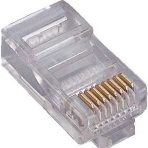 RJ45 CAT6 100 PEICES Metal 3COM ار جي 45 كات6 100قطعه