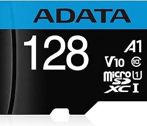كارت ميموري ADATA MICRO SD مساحة 128جيجابايت بسرعة 100 ميجابايت/ثانية