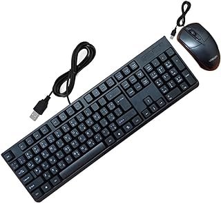 كيبورد وماوس سلكي بمنفذ يو اس بي عربي انجليزي ملائم ومريح للعين / موديل H-8810، أزرق