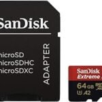 كارت ميموري SANDISK EXTREME PRO MICRO SD مساحة64 جيجابايت بسرعة 100 ميجا في الثانية