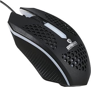 ماوس ضوئي بسلك Fc-104 - بلون اسود من جاما، USB