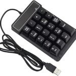 كيبورد رقمي USB بـ19 مفتاح للابتوب/النوت بوك والكمبيوتر، اسود