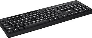 كيبورد (عربي + انجليزي) بازرار FN الوظيفية من هافيت، لون اسود، موديل HV-KB673، USB