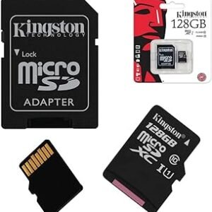 كارت ميموري Kingston Micro SD مساحة 128 جيجابايت - Memory Card 128 G Kingston