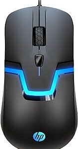 ماوس ألعاب HP سلكي RGB عالي الأداء مع مستشعر بصري ، 3 أزرار ، 7 ألوان LED للكمبيوتر الدفتري والكمبيوتر المحمول والمكتب والمنزل