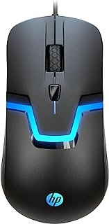 ماوس ألعاب HP سلكي RGB عالي الأداء مع مستشعر بصري ، 3 أزرار ، 7 ألوان LED للكمبيوتر الدفتري والكمبيوتر المحمول والمكتب والمنزل