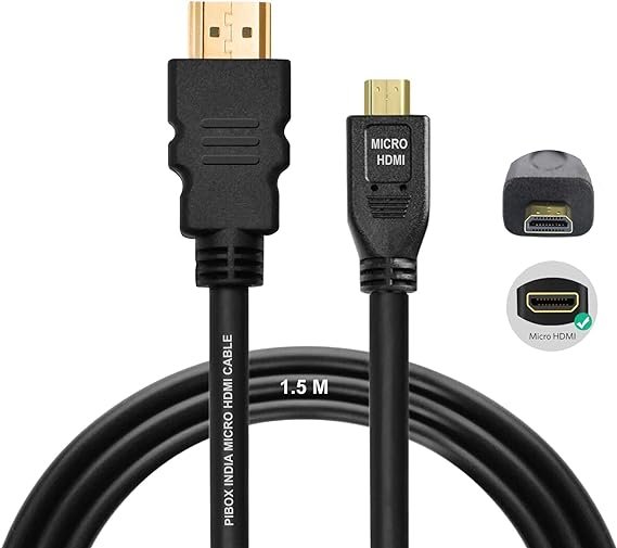 كابل اتش دي ام اي الى اتش دي ميكرو 1٫5متر اوريجينال – HDMI CABLE TO MICRO HDMI 1٫5M ORIGINAL