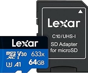 كارت ميموري LEXAR MICRO SD 633X مساحة 64 جيجابايت