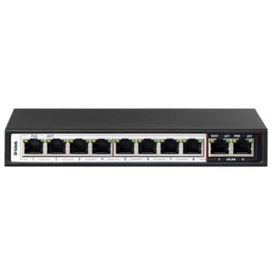 D-Link DES-F1010P-E/B Unmanaged Desktop PoE Swi...