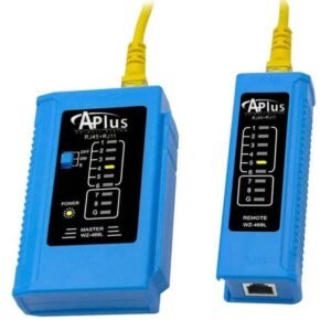 TESTER NETWORK DSL A PLUS RJ11 RJ12 RJ45 CAT5 CAT6 جهاز اختبار كابلات الشبكه