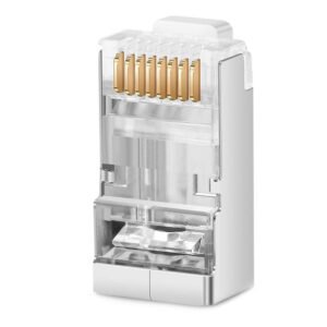 RJ45 CAT6 100PEICES METAL ار جي 45 كات6 100قطعه معدن