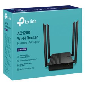 TP-Link Archer C64 AC1200 Access Point 4 Port 4 Antenna