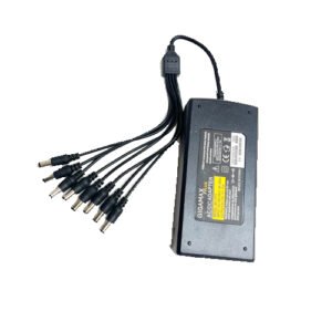 ADAPTOR 12V 5A +CONECTOR POWER DC 1*8 - 1*8 ادابتور 12فولت 10 امبير + تفريعه باور