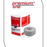 كابل نت كات6 305متر بريميم لاين-Premium Line 24 AWG Network Cable 305m Cat6 U/UTP - Gray