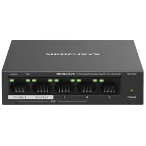Mercusys MS105GP Unmanaged Desktop Switch 4 Por...