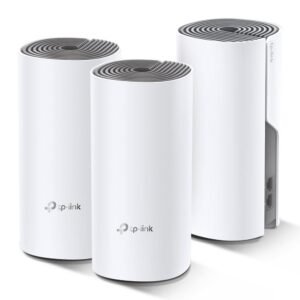 (TP-Link Deco E4 Dual Band Home Wi-Fi System 2 Port 1200Mbps (3 Pack