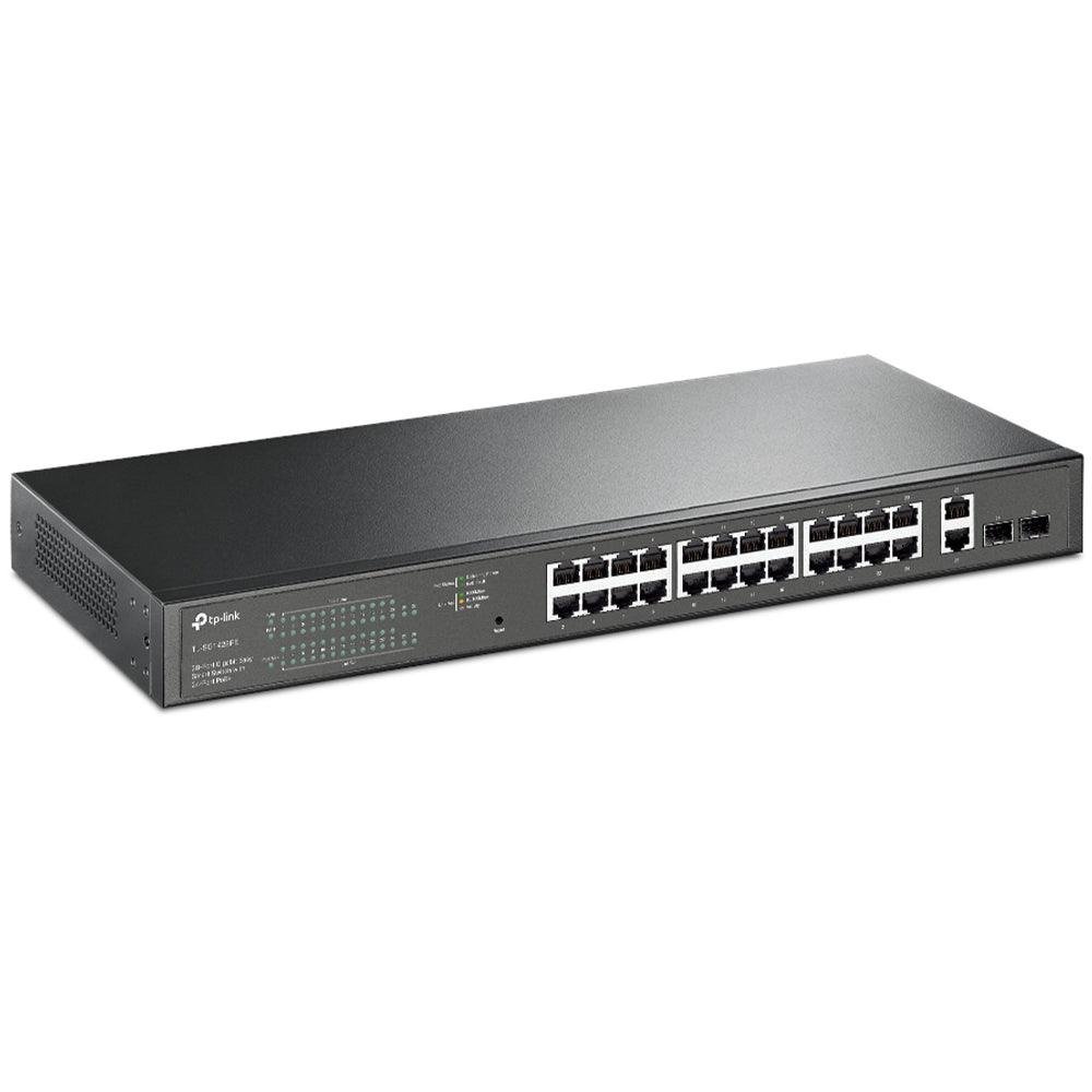 TP-Link TL-SG1428PE Easy Smart Managed Rackmount Switch 24 Port PoE+ 10/100/1000Mbps + 2 Port Gigabit Uplink + 2 Port Gigabit SFP - الصورة 2