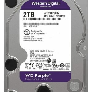 HARD DRIVE SATA WESTERN DIGITAL PURPLE 2TB 3YEAR هارد ويسترن ديجيتال بربل بنفسجي 2 تيرا بايت ضمان سنين