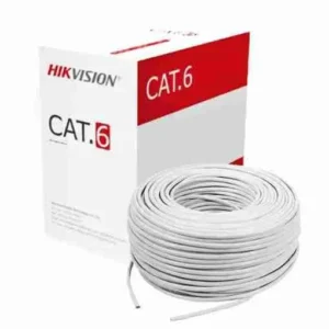 كابل نت ورك هيكفيجن كات6 305متر -Hikvision DS-1LN6U-W/CCA Network Cable 305m Cat6