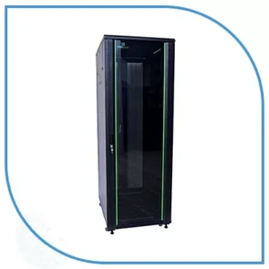 ProRack 42U 800*1000 Standing server rack with vented door, 4 fans, 1 shelf, and 1 PDU 8 outlet