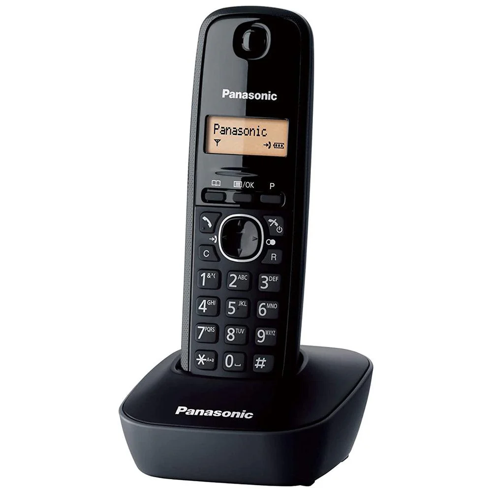 تليفون لاسلكى ارضي من باناسونيك KX-TG1611 , اسود – Panasonic KX-TG1611 Telephone – Black - الصورة 3