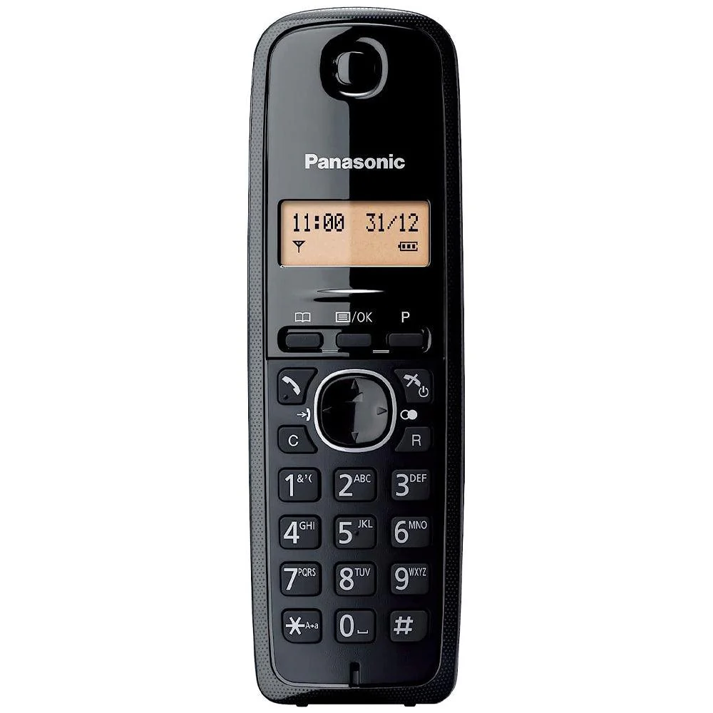 تليفون لاسلكى ارضي من باناسونيك KX-TG1611 , اسود – Panasonic KX-TG1611 Telephone – Black - الصورة 5