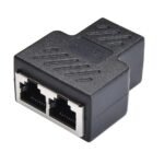 Point RJ45 Connector 2x1 - Black