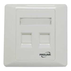 Prolink 2 Port UK Type Faceplate