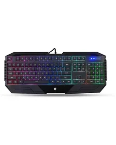 HP كيبورد العاب بسلك K110 بـ4 الوان مع تاثيرات اضاءة رائعة