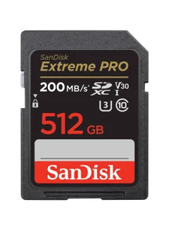 كارت ميموري SANDISK EXTREME PRO MICRO SD مساحة 512 جيجابايت بسرعة 200 ميجابايت/ثانية