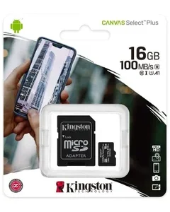 كارت ميموري Kingston Micro Sd مساحة 16 جيجابايت