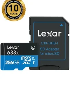 كارت ميموري LEXAR 633X MICRO SD مساحة 256 جيجابايت