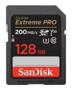 كارت ميموري SANDISK EXTREME PRO MICRO SD مساحة 128 جيجابايت بسرعة 200ميجابايت/ثانية