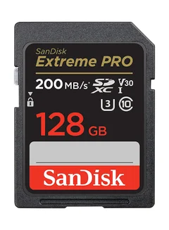 كارت ميموري SANDISK EXTREME PRO MICRO SD مساحة 128 جيجابايت بسرعة 200ميجابايت/ثانية