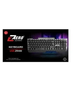 كيبورد USB من زيرو - موديل ZR- 400 أسود