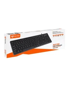 لوحة مفاتيح بكابل USB أسود meetion AK100