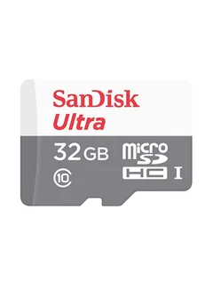 كارت ميموري SANDISK ULTRA MICRO SD مساحة 32 جيجابايت بسرعة 100ميجابايت/ثانية