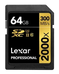 كارت ميموري LEXAR 2000X MICRO SD مساحة 64 جيجابايت بسرعة 300ميجابايت/ثانية