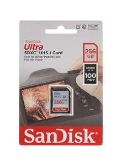 كارت ميموري SANDISK ULTRA MICRO SD مساحة 256جيجابايت بسرعة 100ميجابايت/ثانية - الصورة 3